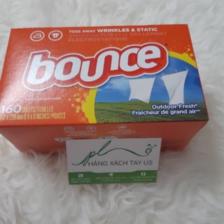 ✨Hộp giấy thơm Bounce Outdoor Fresh 160 tờ của Mỹ