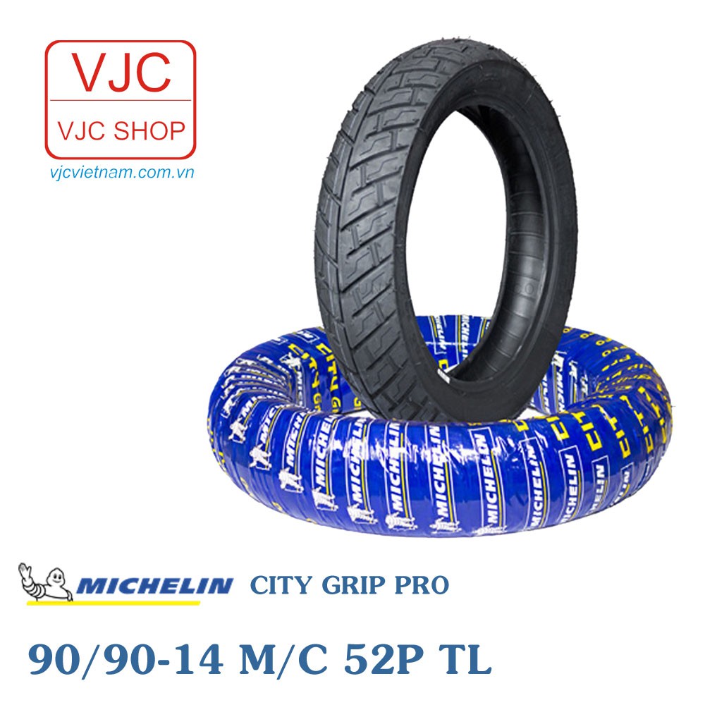 Cặp lốp xe HONDA AIR BLADE 125 2016 MICHELIN TRƯỚC 80/90-14 CITY GRIP PRO và SAU 90/90-14 CITY GRIP PRO