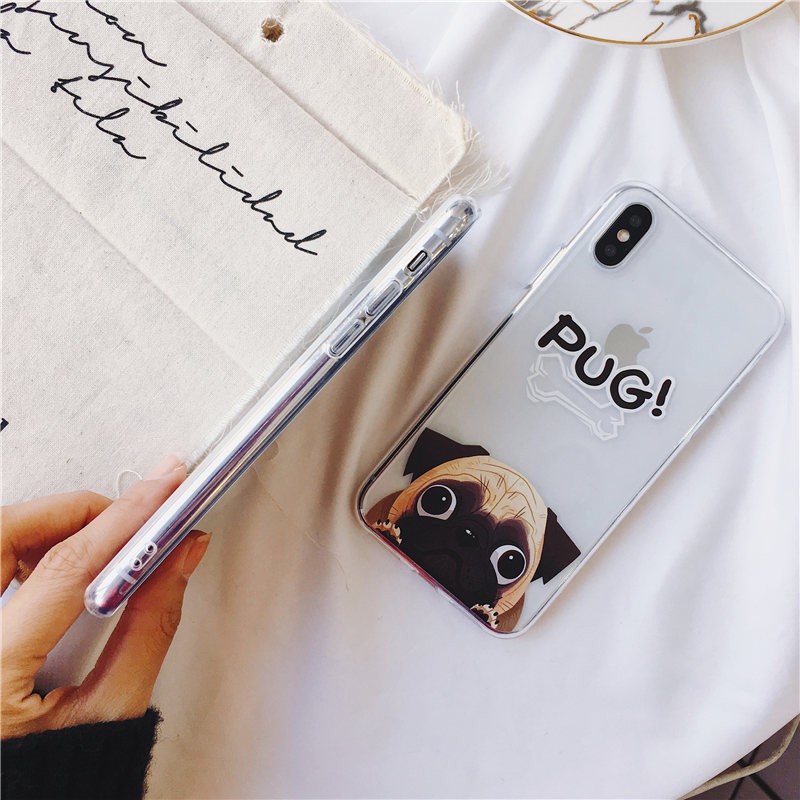 Ốp lưng iphone Họa tiết cún Pug đáng yêu ip 6 6plus 6s 6s plus 7 7plus 8 8plus x xs xs max 11 11 pro 11 promax (t61) | BigBuy360 - bigbuy360.vn