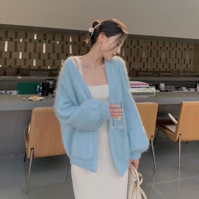 Áo khoác cardigan nhũ