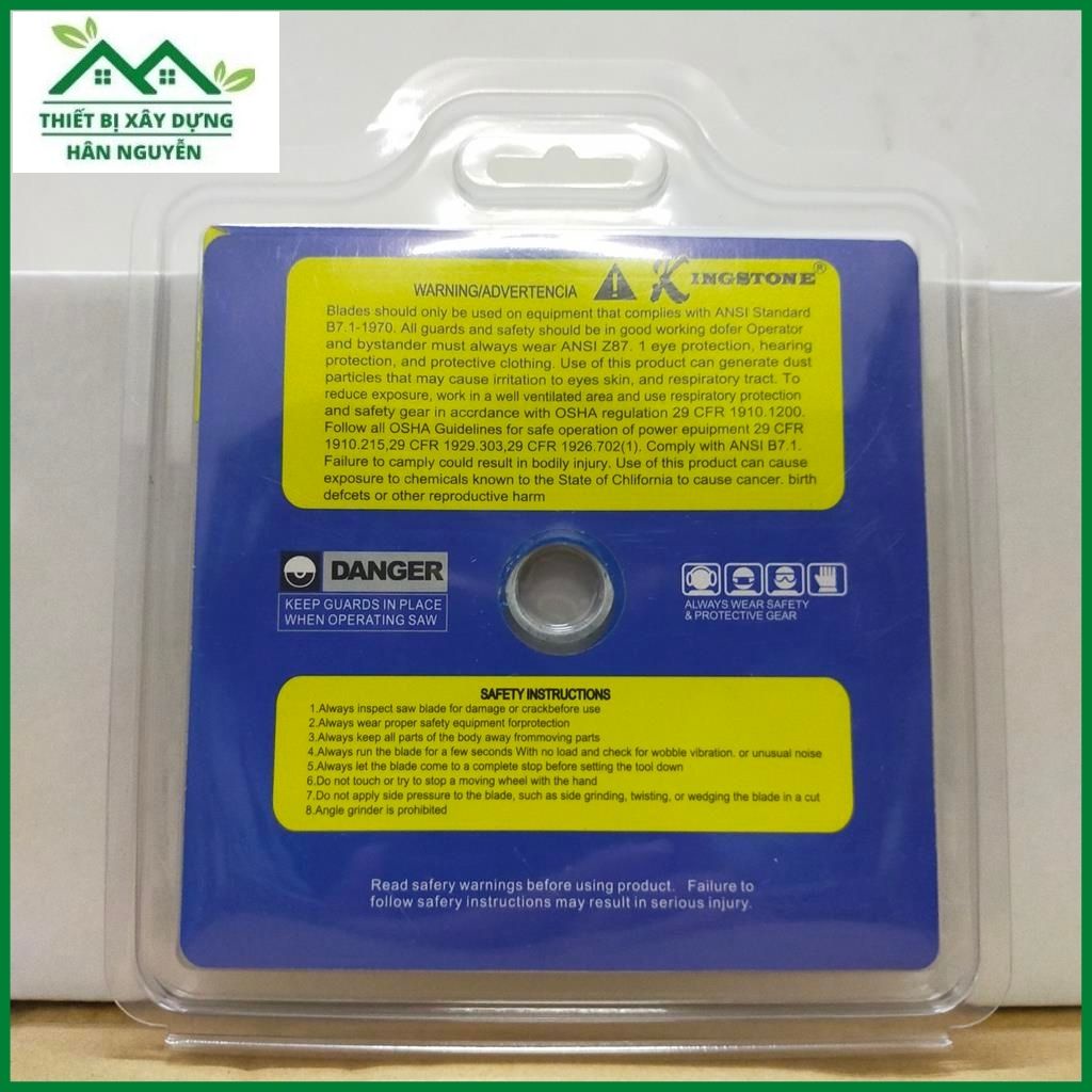 Lưỡi cắt gạch đa năng Kingstone 110mm dùng cho máy cắt cầm tay 1 tấc,đĩa cắt gạch chuyên cắt gạch,đá ,tường