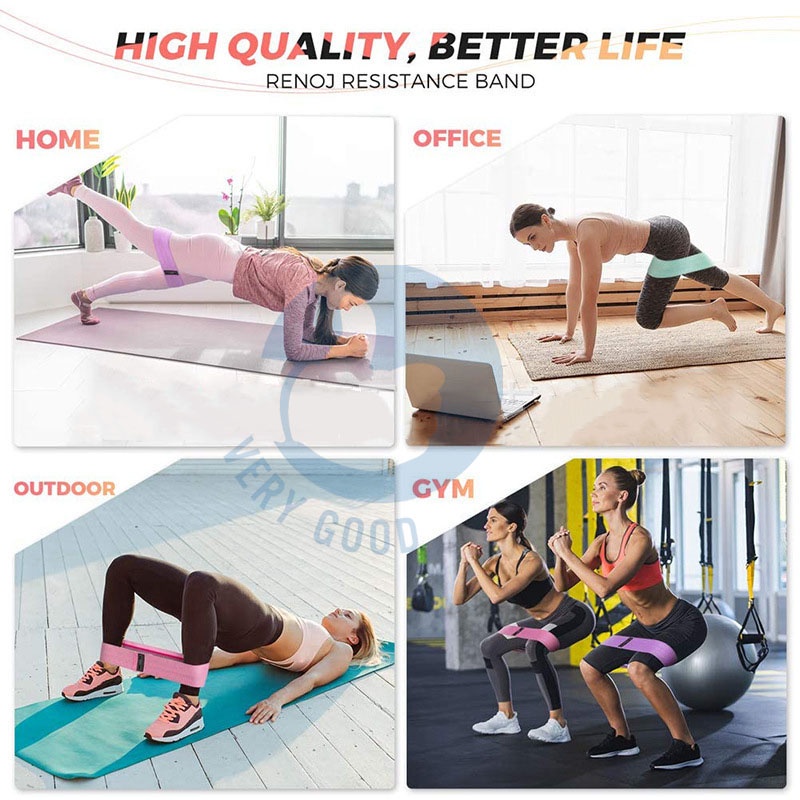 Dây kháng lực bản rộng tập chân mông, dây Band, phụ kiện tập gym, đồ dùng thể thao tại nhà, vòng cao su đàn hồi sti