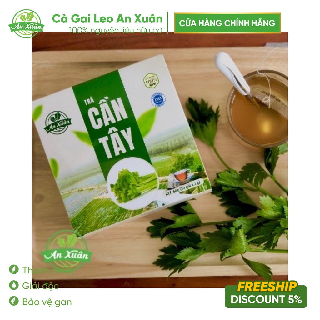 Trà Túi Lọc Cần Tây An Xuân 40gr [CHÍNH HÃNG] Cần tây đẹp dáng hiệu quả, thanh lọc, làm mịn da
