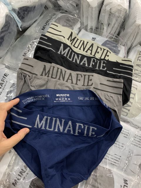 Quần Lót Tam Giác Munafie Cho Nam Giới Co Giãn 4 Chiều Mỗi Quần 1 Túi Zip Sang trọng