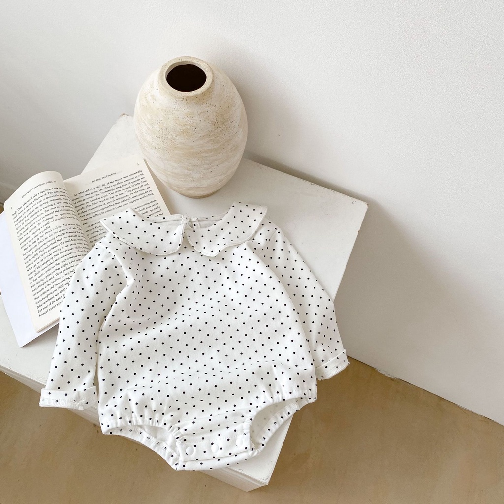 Áo Liền Quần Mùa Thu Phong Cách Phương Tây Cho Bé Sơ Sinh