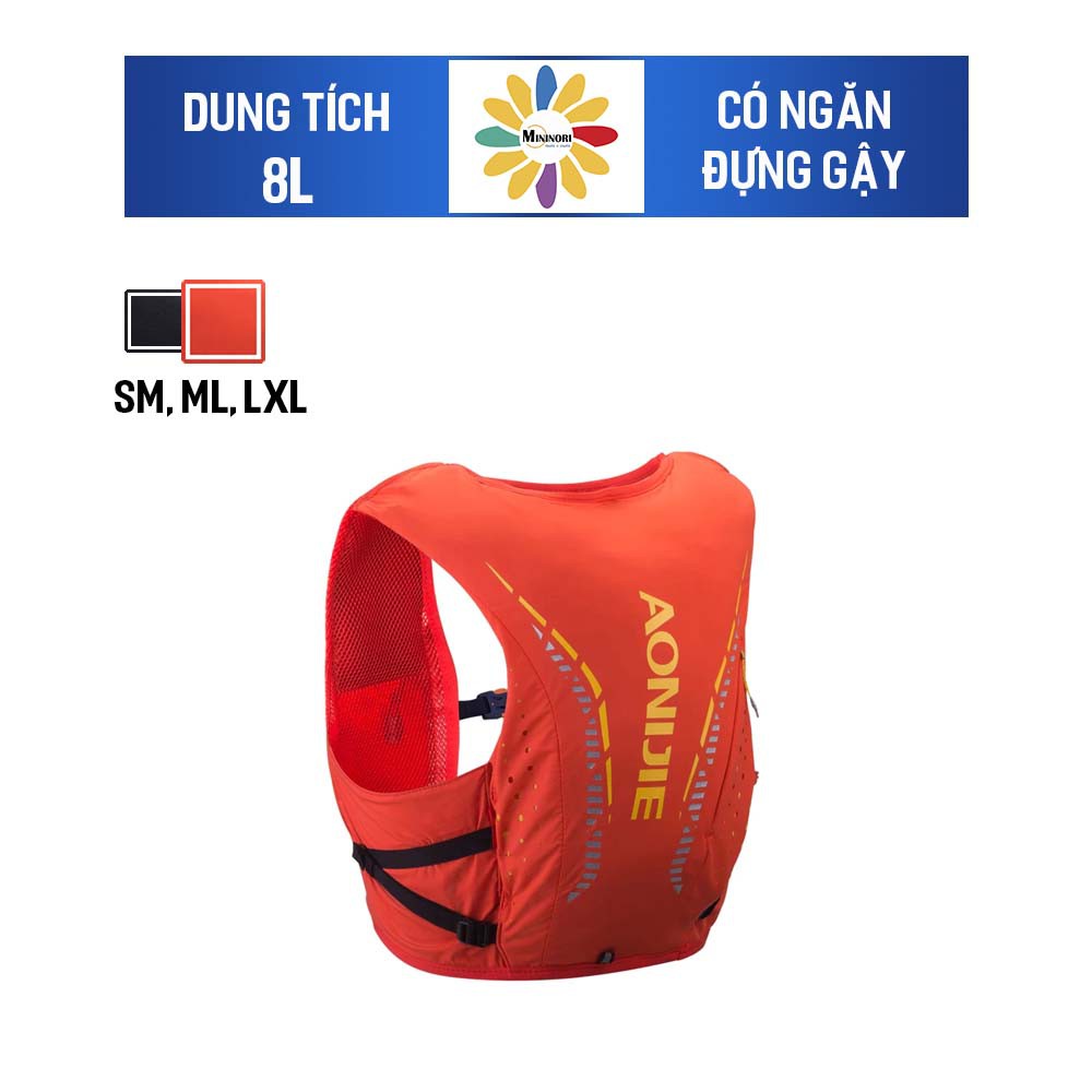 [Mã MINI20k hoàn 10% đơn 199K tối đa 20K xu]Balo Vest Nước Chạy Bộ, Chạy Trail Aonijie C958 - Siêu Thoáng Khí, Nhỏ Gon