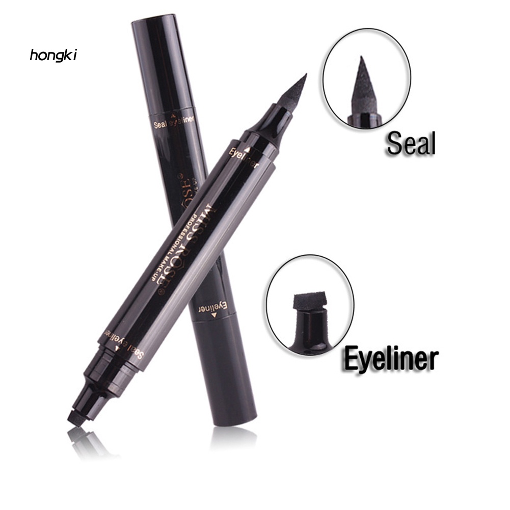 Bút kẻ mắt dạng lỏng hai đầu có đầu tem in hình đuôi mắt trang điểm cho nữ
 | BigBuy360 - bigbuy360.vn