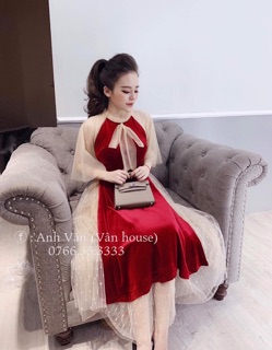 Áo dài đỏ cách điệu cho trinh võ