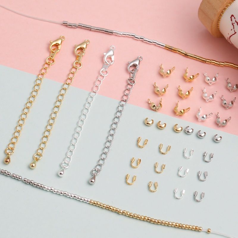 Xích tăng đơ phụ kiện vòng bán bịch 10đoạn size 0.3cm dài 3,4,7cm