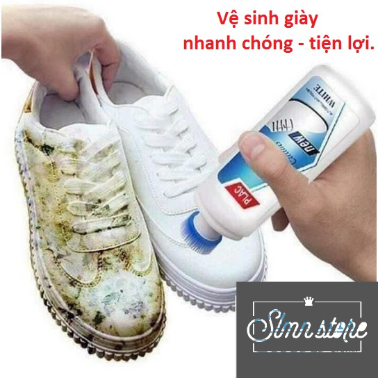 Nước Lau Giày PLAC đa năng 100ml, nước tẩy trắng giày Thần thánh dễ sử dụng. Slmn_NLGIAY