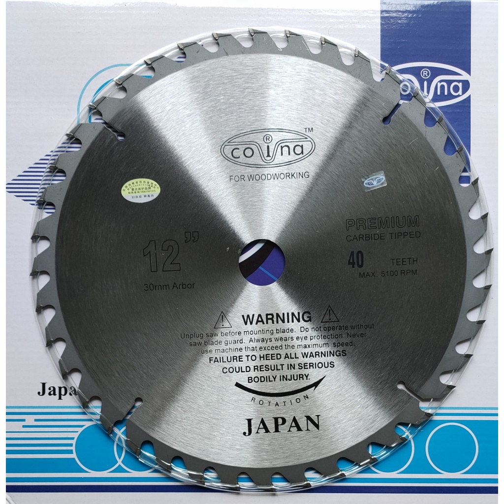 Lưỡi Cắt Gỗ Covina 300-40-60-120 Răng - Siêu Bén-Siêu Bền