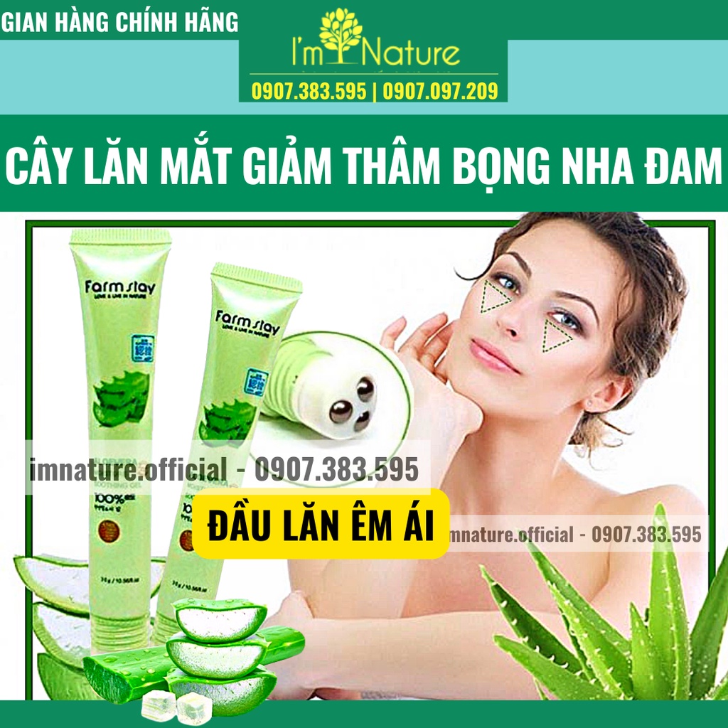 Lăn Mắt Nha Đam Farm Stay Giảm Thâm Quầng Bọng Mắt