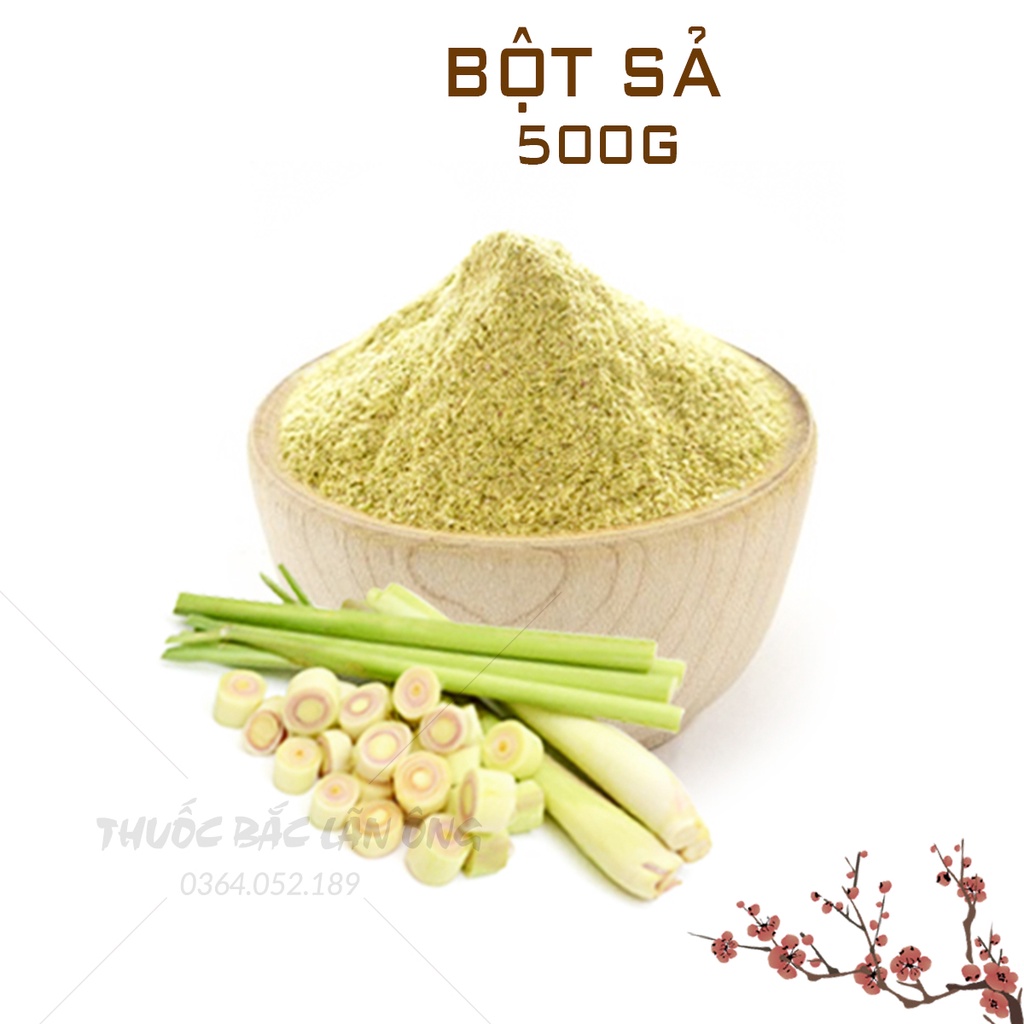 Bột sả nguyên chất 500g (Bột sả hữu cơ, xay mịn, gia vị tẩm ướp cho món ăn thơm ngon hấp dẫn)