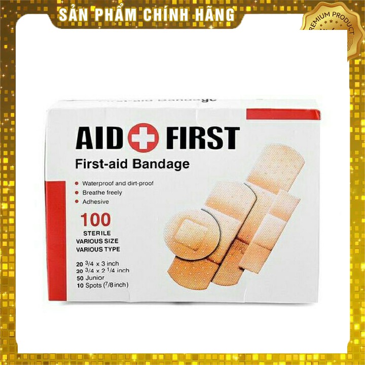 HỘP 100 MIẾNG BĂNG URGO AID FIRST ( ĐIỆN MÁY NỘI ĐỊA TRUNG )