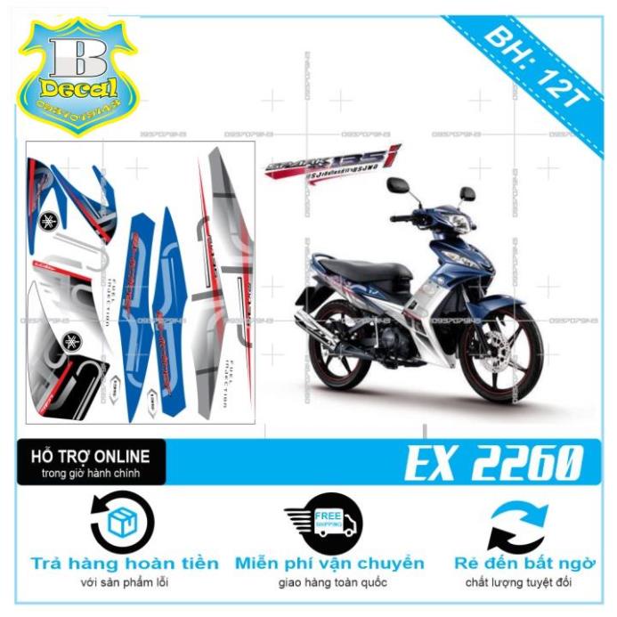 ( Quí khách vui lòng mang ra tiệm cho thợ dán ) Tem EX 2010 SPARK THÁI 2260 [Bi Decal]