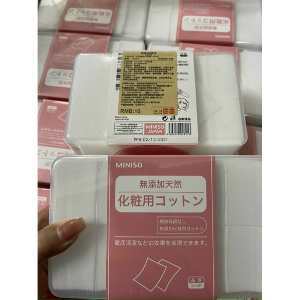 1000 MIẾNG BÔNG TẨY TRANG MINISO NỘI ĐỊA NHẬT