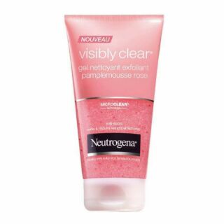 Sữa rửa mặt neutrogena visibly clear gel nettoyant exfoliant pample mousse rose