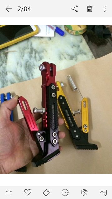 Chân Chống Xe Máy, Xe Đạp Điện CNC Tăng Chỉnh Dài Ngắn