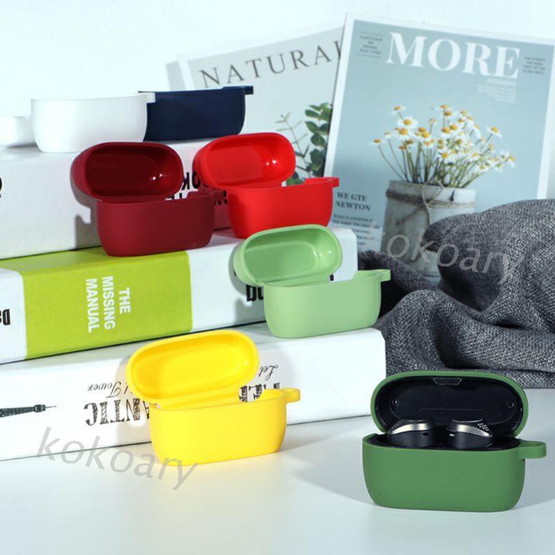 Vỏ bảo vệ silicone mềm chống sốc cho hộp sạc tai nghe Jabra Elite Active 75t