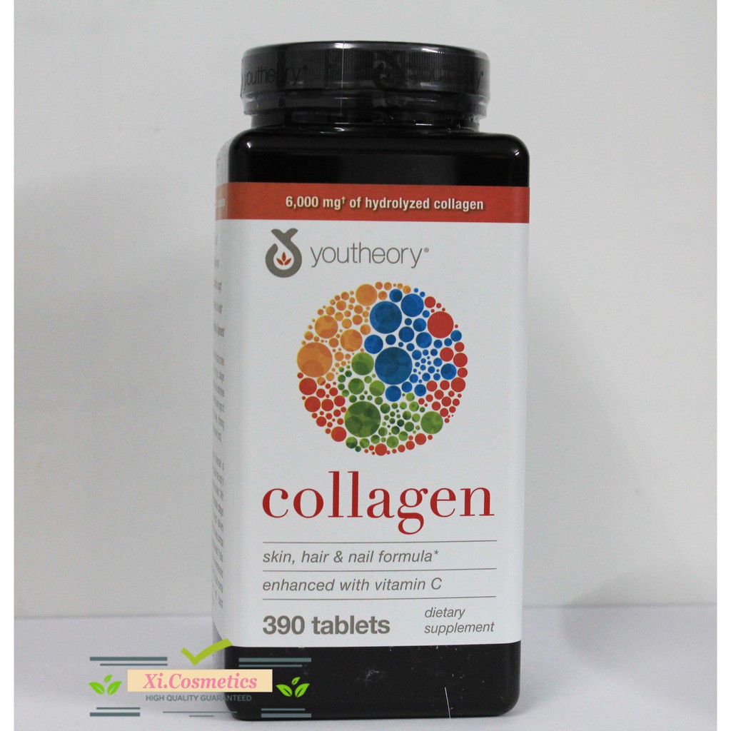 Viên Uống Youtheory Collagen 390 Viên collagen Type 1,2&3
