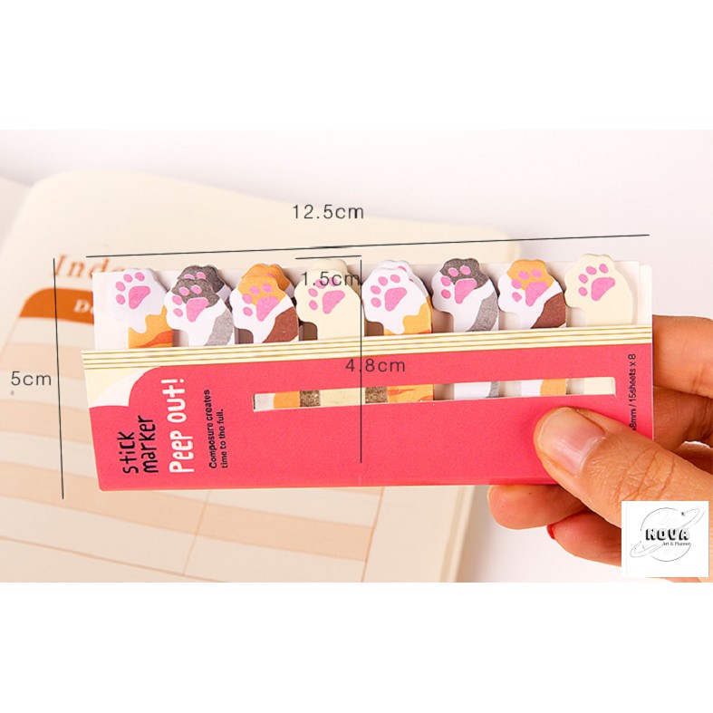 Giấy đánh dấu trang sách sticker NOTE xinh xắn