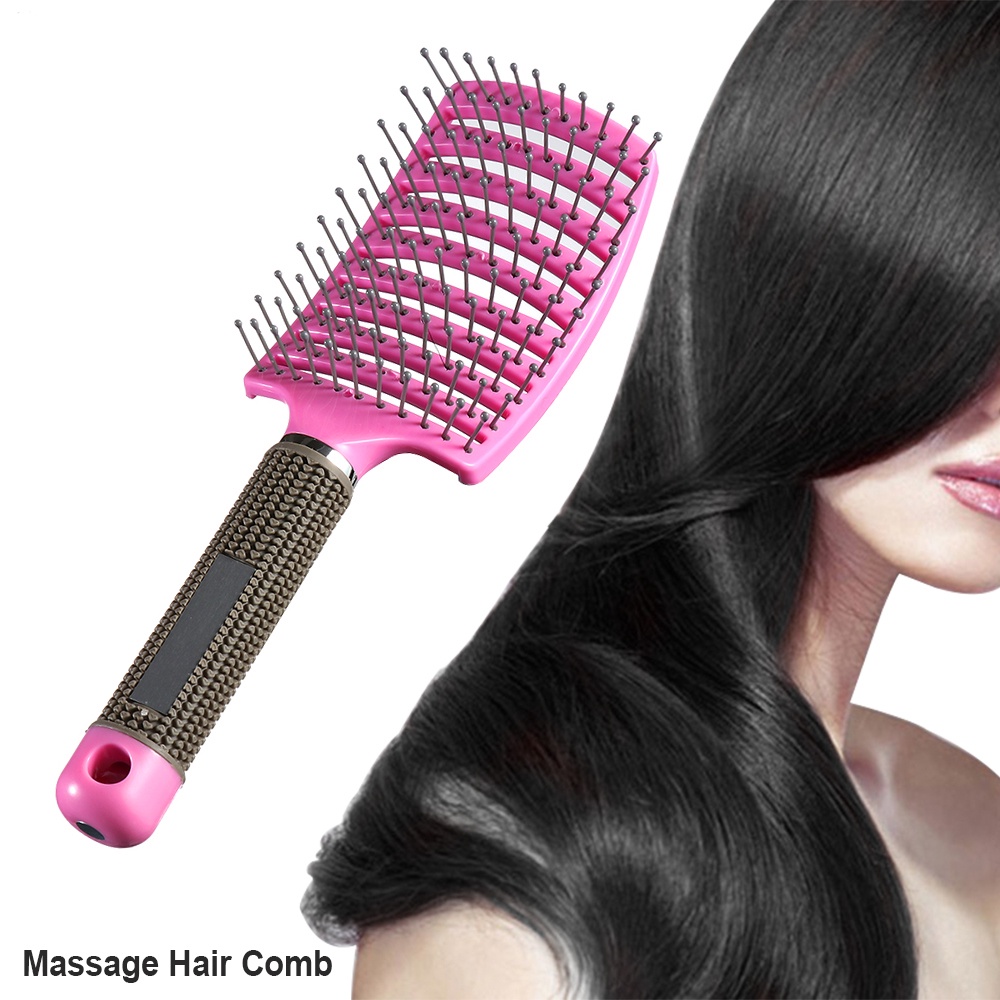 Lược Chải Đầu Massage Gỡ Tóc Rối Cao Cấp Dùng Trong Salon Chống Tĩnh Điện - QueenStore