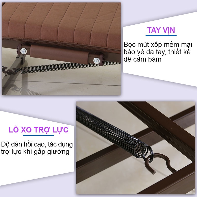 Giường xếp - gấp gọn đa năng HQ65/75/90 - Chính hãng NIKITA