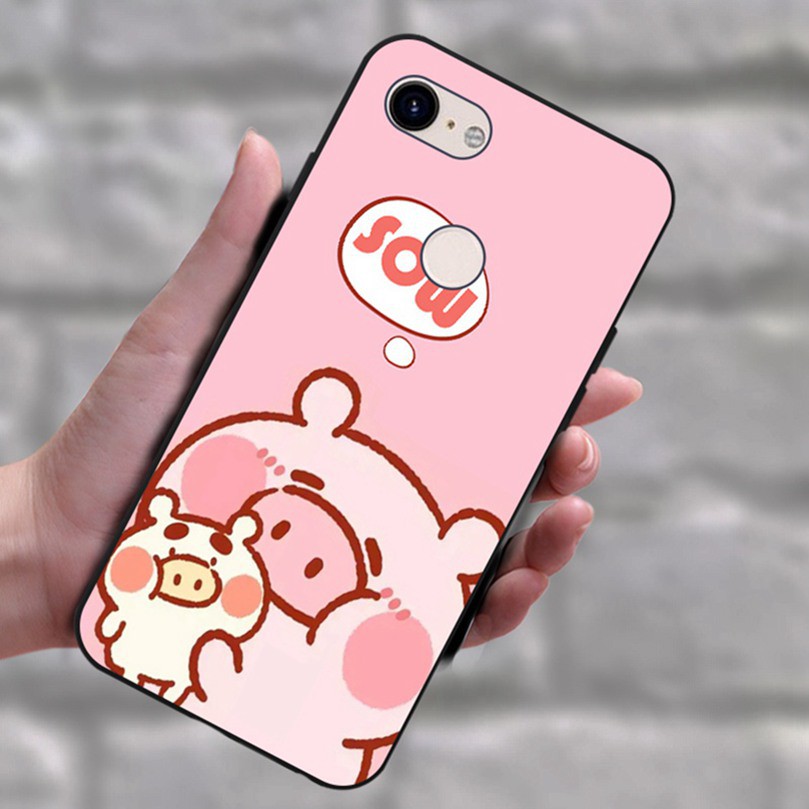Ốp điện thoại silicon in hình heo hồng dễ thương cho Google Pixel 2 3 XL | BigBuy360 - bigbuy360.vn