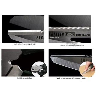 [made in japan] Kéo Nhật đa năng ENGINEER PH-55
