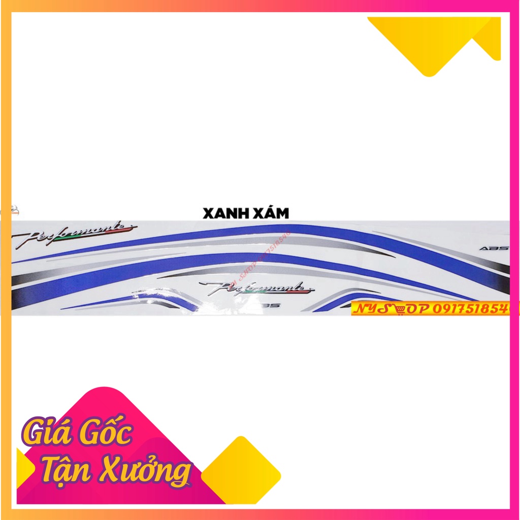 Tem chỉ Sh 2017 - 2019 PERFORMENT 3M phản quang cực chất (Ảnh Sp thật)
