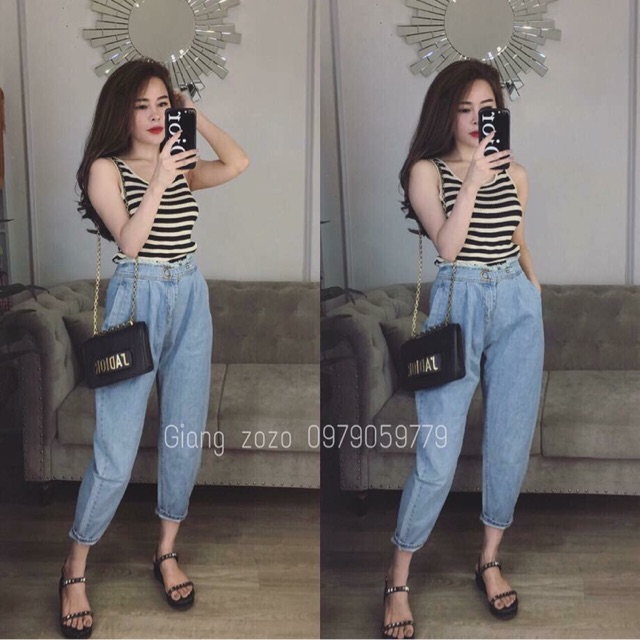 Quần baggy jean nữ