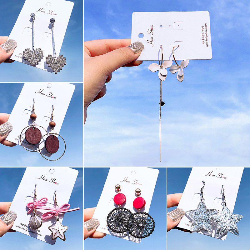 Korean Fashion Tassel Long Earrings