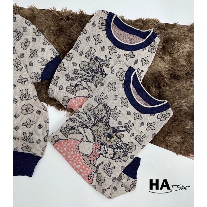 Áo len sợi ánh nhũ nổi, phong cách Hàn Quốc sành điệu