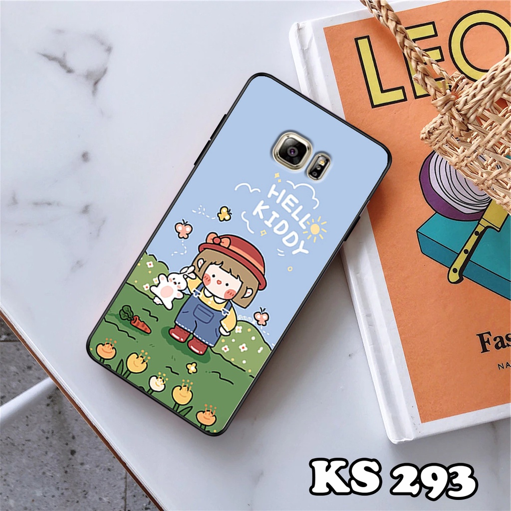 Ốp lưng Samsung S7 - Samsung S7 Edge - Ốp in hình Ngân hà &amp; Roro Jumb - Lưng nhám viền TPU