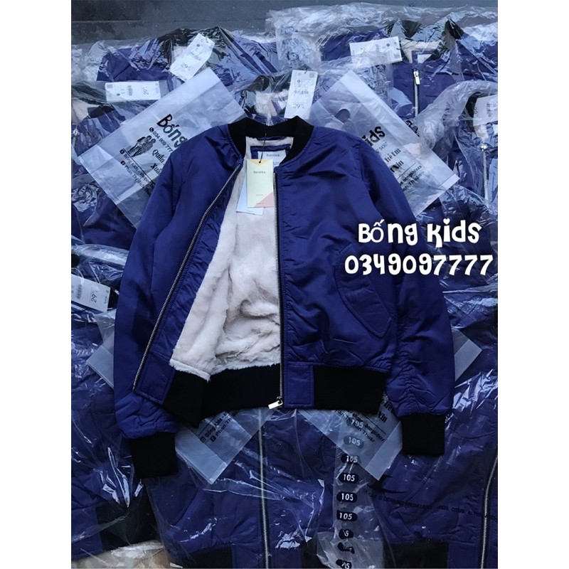 Áo Bomber Nữ Lót Lông Xanh Tím BSK