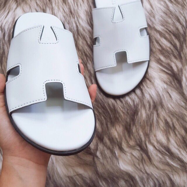 Dép lê da nam chữ H  mới