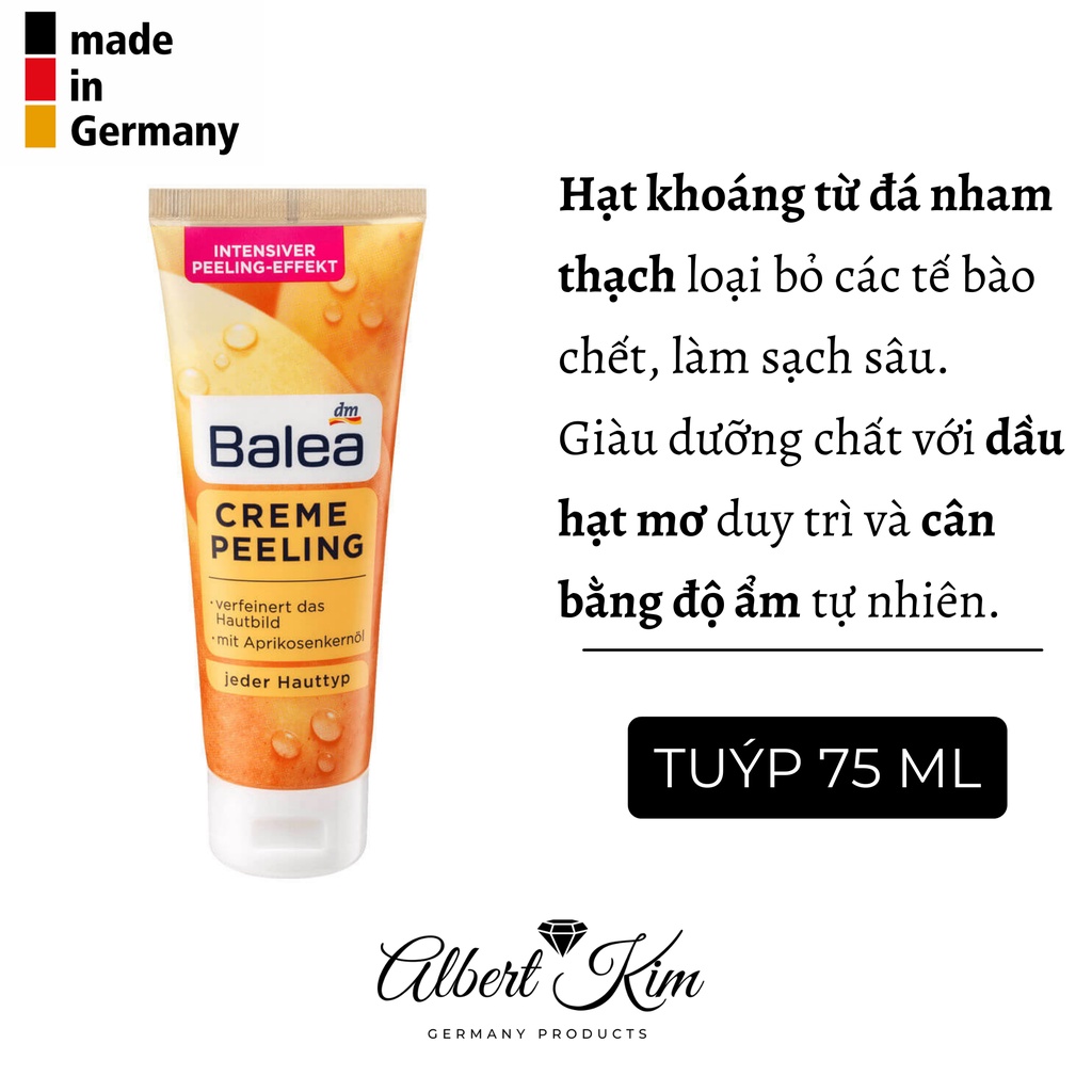 [ Hàng Đức ] Tẩy tế bào chết Balea nội địa Đức - 75ml