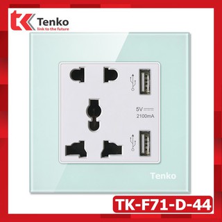[ Chính Hãng ] Ổ Cắm Điện USB Âm Tường - Ổ USB 5V-2100mA Sạc Siêu Nhanh Cùng Chân Cắm Thông Dụng Chính Hãng Tenko