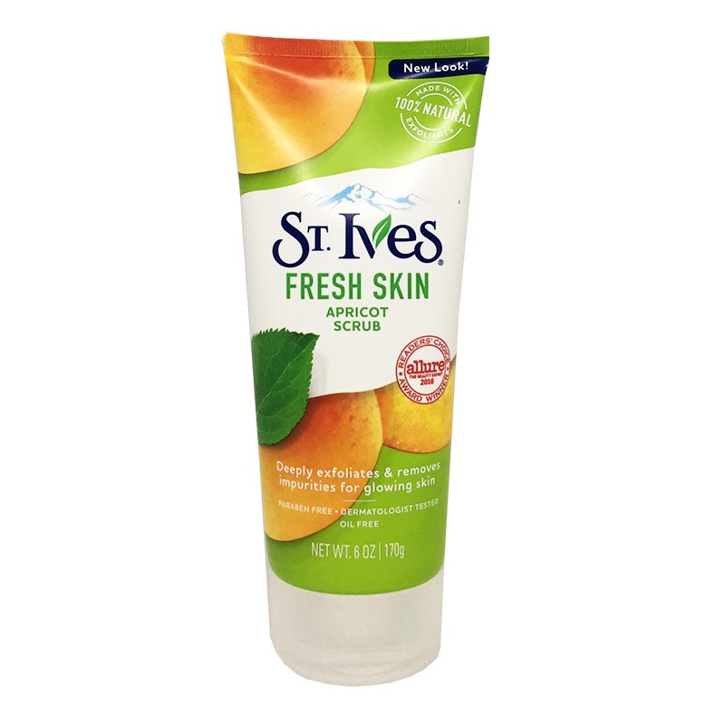 Tẩy Da Chết St.Ives Apricot Scrub Mơ Làm Sạch Và Mềm Da 170ml - USA Chính Hãng