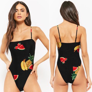 Bikini 1 mảnh in hình trái cây cho nữ