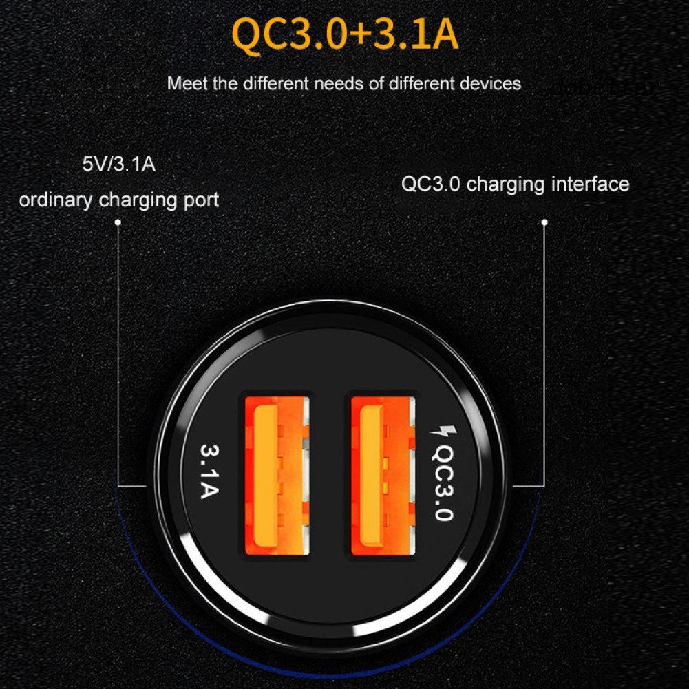 Tẩu Sạc Nhanh Qc 3.0 3.4a Cho Xe Ô Tô