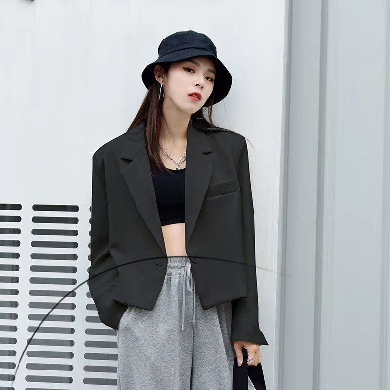 Áo khoác vest dáng rộng thời trang xinh xắn dành cho nữ