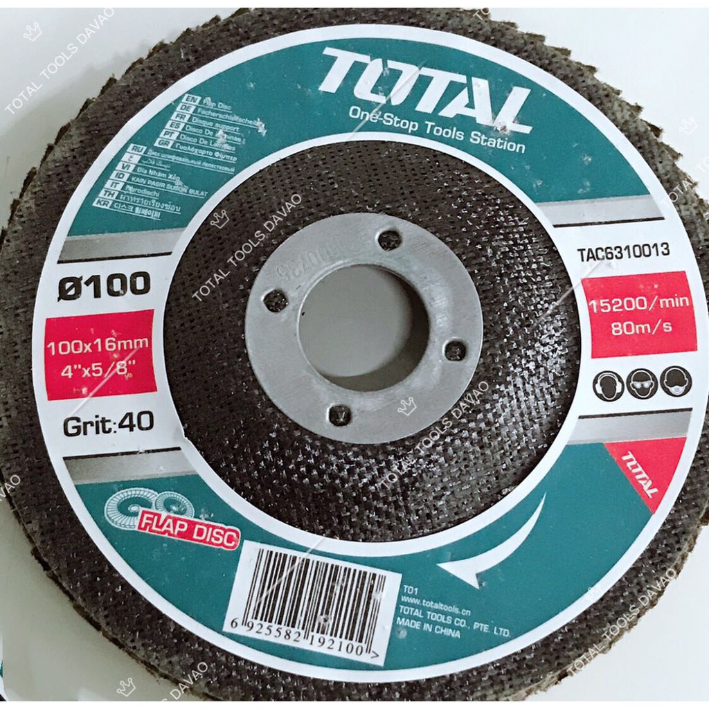 Nhám xếp total P40 - P80 . Kích thước 100mm - 115mm