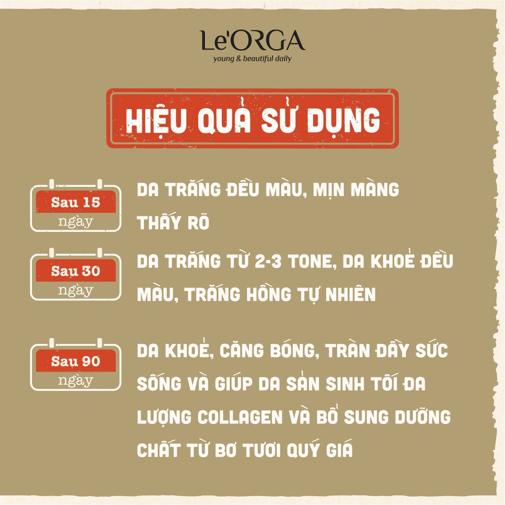 Kem Dưỡng Da Ban Ngày Le'orga Organic White –  Dưỡng Trắng Da Toàn Diện 3 in 1 25ml