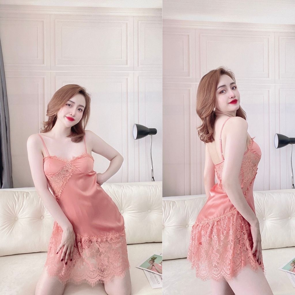 Đầm ngủ sexy❣️FREE SHIP❣️ Váy ngủ sexy Đầm ngủ sexy lụa Latin Chất Siêu Mát Dáng Siêu Xinh