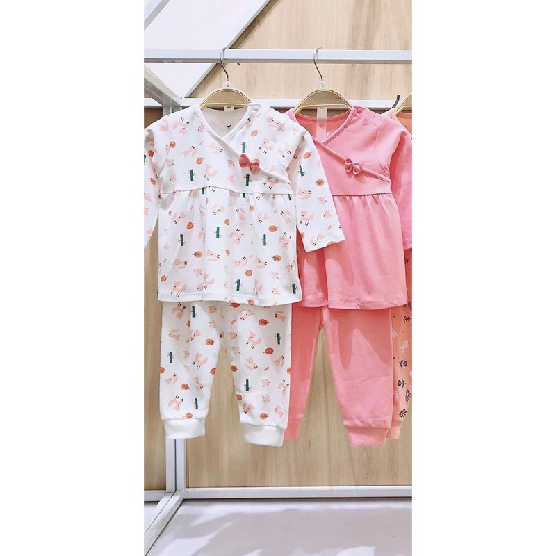 bộ dài tay cổ tim Lullaby cho bé