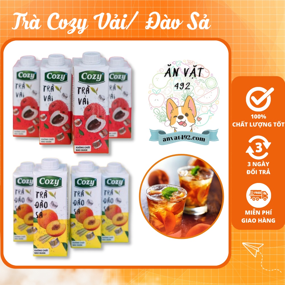 Trà Cozy Vải - Đào Sả