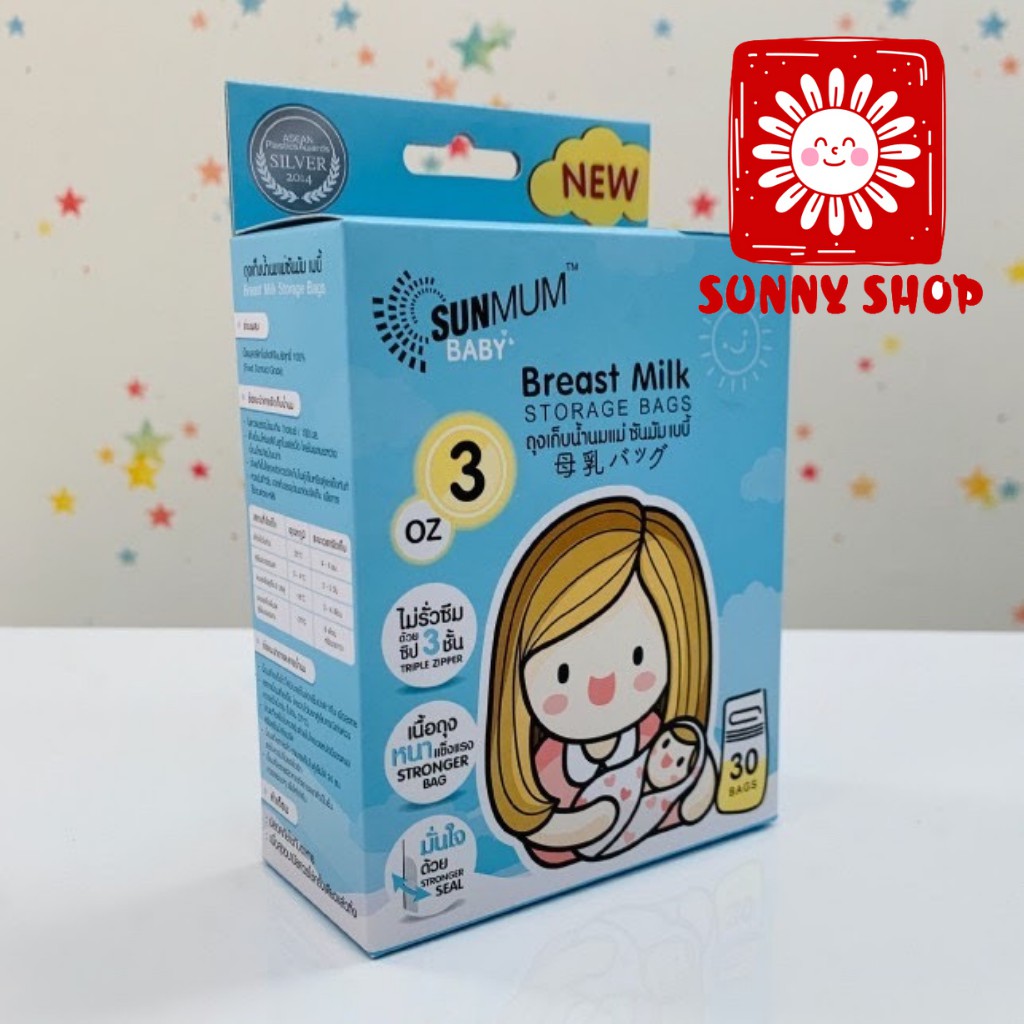 Túi trữ sữa SunMum hộp 30 túi (100ML)