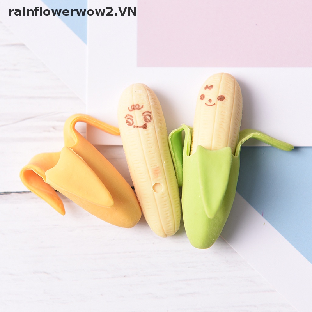 Bộ 2 Cục Tẩy Hình Quả Chuối Dễ Thương