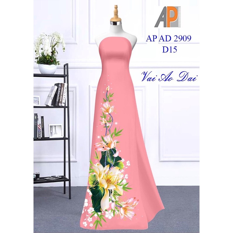 Vải áo dài in 3D 4035